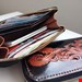 کیف پول دستی زنانه چرم طبیعی و حکاکی شده کد 1019
